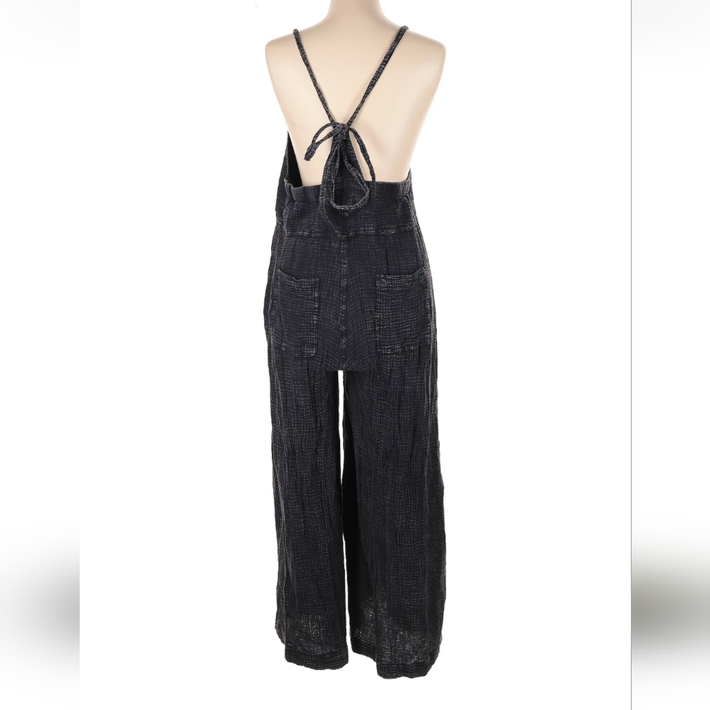 Easel Charcoal Jumpsuit with Pockets - Picture 4 of 7